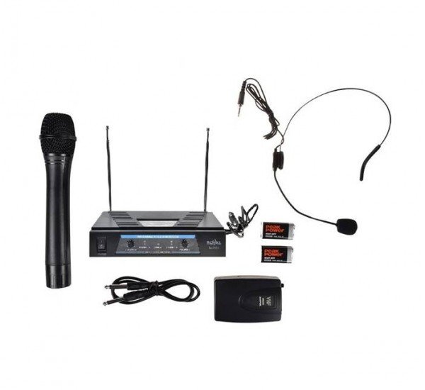 Професионална система с 1 безжичен микрофон, 1 микрофон брошка RY-210D -  Prodavase.bg